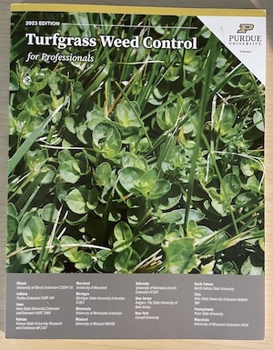 Copy of Turfgrass Weed Control for Professionals front page.